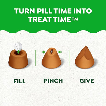 Greenies Pill Pockets for Dogs Large Size, Soft Dog Treats, Chicken Flavor, 7.9 oz. Pouch (30 Treats)