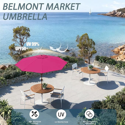 Patio Umbrella 9FT Outdoor Umbrella Patio Table - Image 3