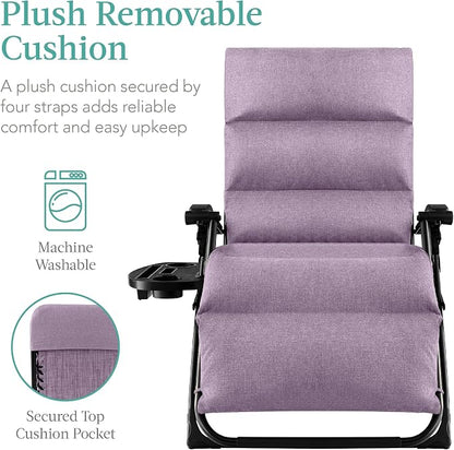 Best Choice Products Oversized Zero Gravity Chair, Folding Outdoor Patio - Image 3