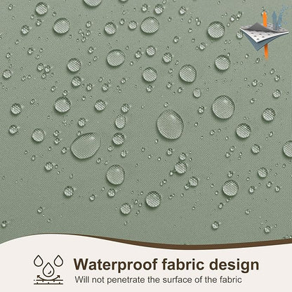 Outdoor Patio Curtains Waterproof with Rod Pocket 6 Pcs 54x84 Inch- Protect Privacy & Weatherproof Balcony Outdoor Curtains for Apartments,Porch, Pergola, Sliding Glass Door, Sage Green
