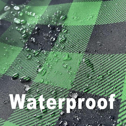 Gingham Plaid Tablecloth - Rectangular 58x102 Inch Water Resistant St Patricks Table Cloth for Indoor/Outdoor Use - Seasonal Irish Christmas Table Cover for Kitchen, Picnics, and Parties