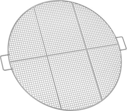 Stanbroil Fire Pit Cooking Grill Grate with 3 Support Bars - Outdoor Round BBQ Campfire Grill Grid - Camping Cookware - Stainless Steel, 30 Inch