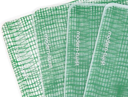 modern-twist 14 x 16 Silicone Placemat, BPA, PVC-Free Table Mat, Dishwasher Safe, Linen Print in Pine, Pack of 1