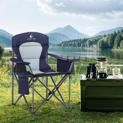LET'S CAMP Oversized Folding Camping Chair Portable Outdoor Heavy Duty | - Image 2
