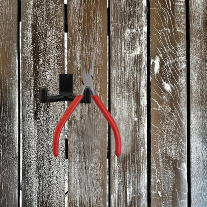 LIFKOME Shed Utility Organizer Hooks Double Head ABS Garage Storage Hooks for Rake and Shovel Hanging Black Suitable for Garden Storage Shed Side Panel