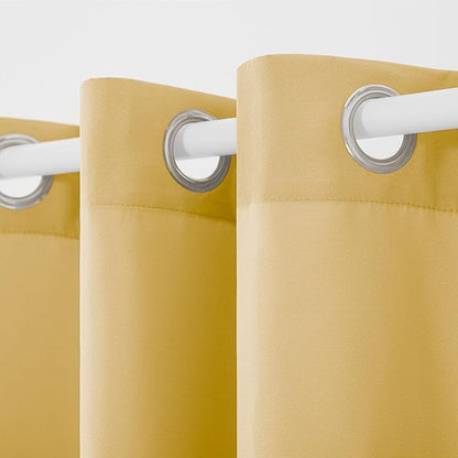 TOWN & COUNTRY BASICS Cabana Solid Heavyweight Indoor Outdoor Curtains - Image 3