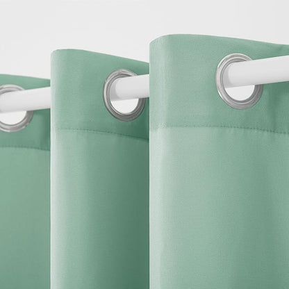 TOWN & COUNTRY BASICS Cabana Solid Heavyweight Indoor Outdoor Curtains - Image 3