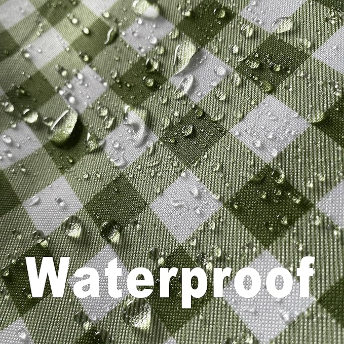 Classic Gingham Buffalo Tablecloth Fabric - Oblong 58x144 Inch Water Proof Checkered Table Cloth for Indoor Outdoor - Table Cover for Birthday, Picnics, BBQs, and Parties
