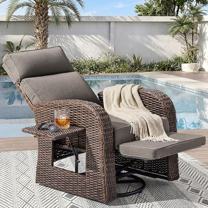 Luxury Patio Swivel Recliner Chair by JelwalyPatioFurnitureSet
