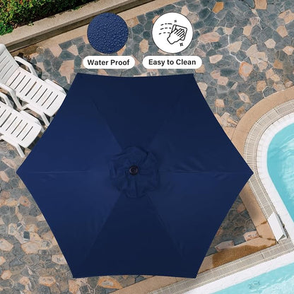 Simple Deluxe 9' Patio Umbrella Outdoor Table Market Yard Umbrella - Image 7