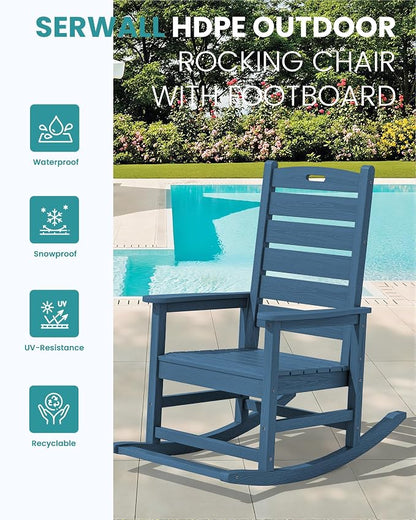 SERWALL Oversized Outdoor Rocking Chair - Image 4