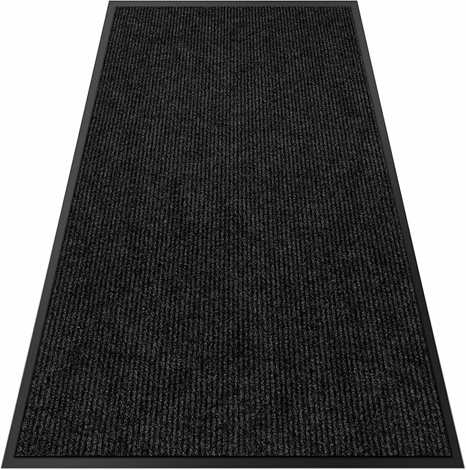 2′ x 24′ Front Door Mat Indoor Outdoor Entrance, Commercial Floor Mat Heavy Duty Dirt Trapper Entryway Doormat, Custom Size Non Slip Rubber Backing Welcome mat, Door Mat for High Traffic Area