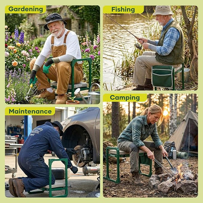 Saker Garden Kneeler and Seat Foldable Gardening Stool - Image 9