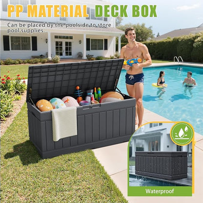 Greesum Outdoor Storage Box 82 Gallon Storage Bin - Image 5