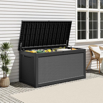 Outdoor Deck Storage Box, Resin Deck Boxes Indoor and outdoor, Waterproof - Image 5