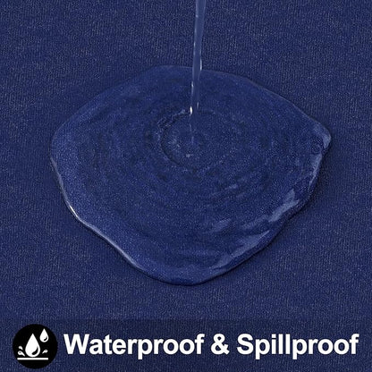 Smiry Square Table Cloth 60x60 Inch, Waterproof Wipeable Vinyl Tablecloths Protector, Oil Spill Proof Plastic Table Cover for Dining, Picnic, Camping, Outdoor, Navy