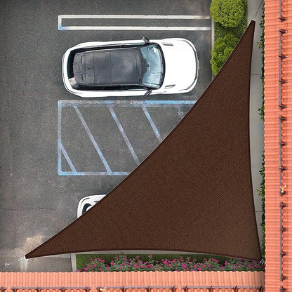 Royal Shade 19' x 20' x 27.6' Brown Right Triangle Sun Shade Sail Order to Make by RoyalShade
