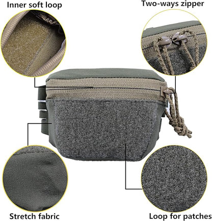 Tactical NVG Battery Pouch Helmet Mounted, Counter Weight Pouch GP Balance Retention for Fast MK1 PJ Airsoft Helmet