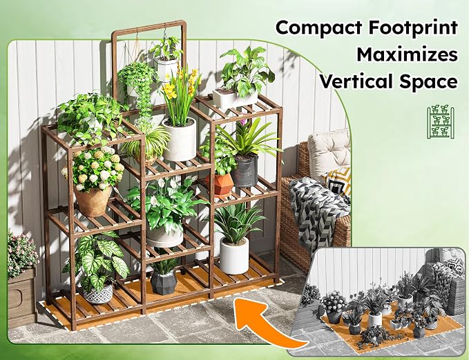 EnHomee 47.2" Outdoor Plant Stand - Image 2