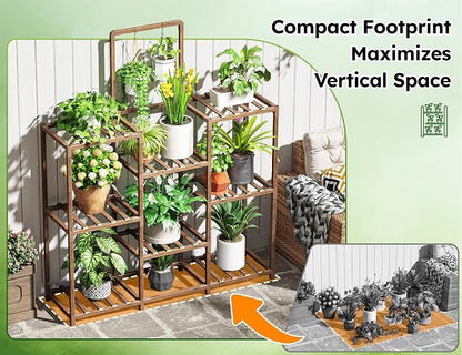 EnHomee 47.2" Outdoor Plant Stand - Image 2
