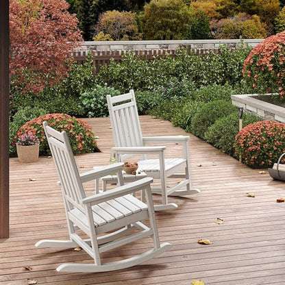HDPE Rocking Chair Outdoor Set of 4 - Image 8
