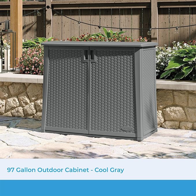 Suncast Lockable Outdoor Cabinet Storage - Image 2