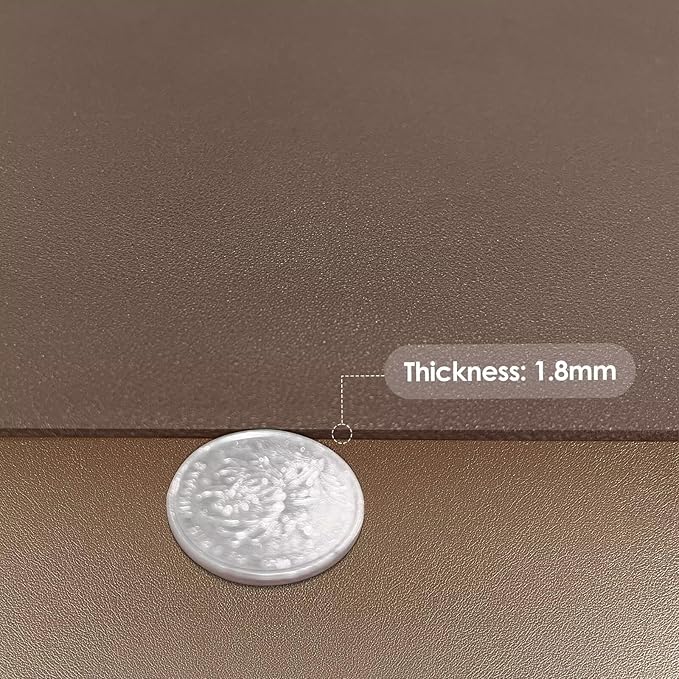 Desk Mat - 14x42 Inch Waterproof Easy to Clean Can Conceal Flaws Protector The Table Top from Scratches Used for Coffee Table Office Table Dresser(Mud Color+Champagne Gold 14x42)