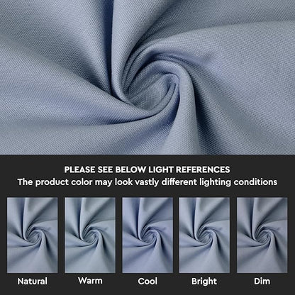 Encasa XO Table Runner 13"x72" Long | Cotton Canvas Fabric | B Grey Solid Color | Machine Washable & Durable