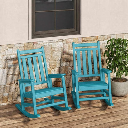 HDPE Rocking Chair Outdoor Set of 2 by Garvee