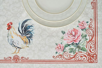 Maison d' Hermine Table Cover 100% Cotton 60"x120" Decorative Tablecloth Washable Rectangle Tablecloths, Dining, Home, Wedding, Banquet, Buffet, Campagne - Spring/Summer