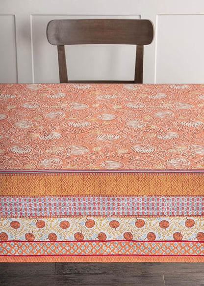 Maison d' Hermine Table Cloth Rectangle Table 100% Cotton 70 x 90 Inches Fall Tablecloth Reusable Everyday Use for Thanksgiving Christmas Decorations Dining Farmhouse Party (Harvest Festival)