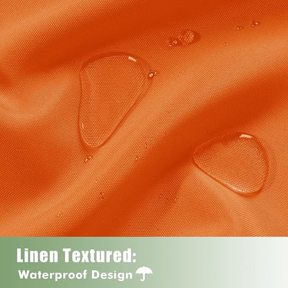 Outdoor Curtains for Patio Waterproof 6 Pcs 54x84 Inch Mecca Orange | Outsides - Image 2