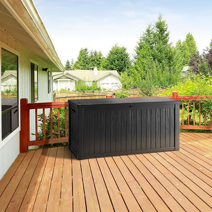 Outdoor Storage Box, 270 Gallon Waterproof Deck Box, Super-Sized Gas-Spring - Image 4