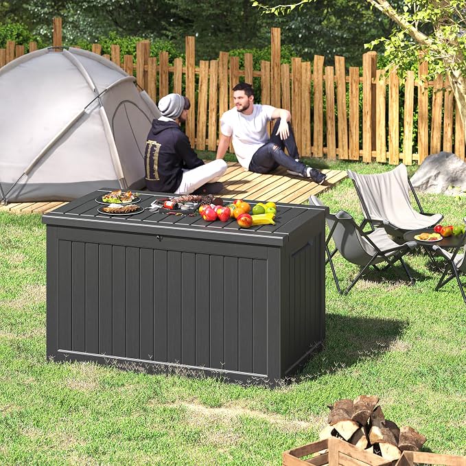 Fancyango 270 Gallon Outdoor Deck Box Waterproof, Large Storage Box - Image 5