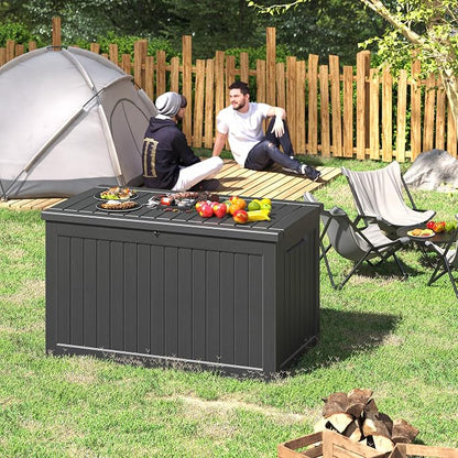 Fancyango 270 Gallon Outdoor Deck Box Waterproof, Large Storage Box - Image 5