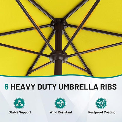 7.5FT Patio Umbrella Table Market Umbrella - Image 7
