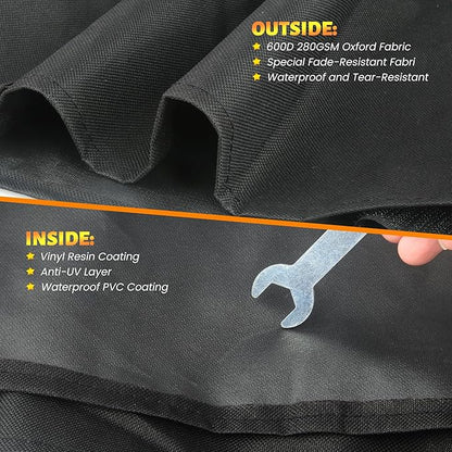 Grill Cover for Traeger Woodridge Pro Accessory Wood Ridge Elite Replacement Parts BAC776 Pellet Smoker Full Length 600D Waterproof Outdoor BBQ Covers Grilling