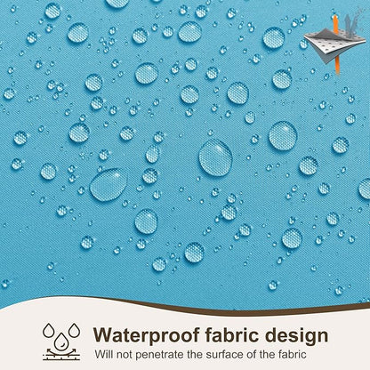 HolidayIdeas Outdoor Patio Curtains Waterproof with Rod Pocket 4 Pcs 54x95 Inch- Weatherproof Balcony Outdoor Curtains for Apartments,Porch, Gazebo, Pergola, Sliding Glass Door, Teal