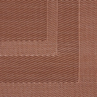 DII PVC Tabletop Collection Woven Indoor/Outdoor, Placemat Set, 13x17.25, Cinnamon, 6 Piece