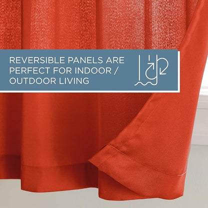 TOWN & COUNTRY BASICS Cabana Solid Heavyweight Indoor Outdoor Curtains - Image 7