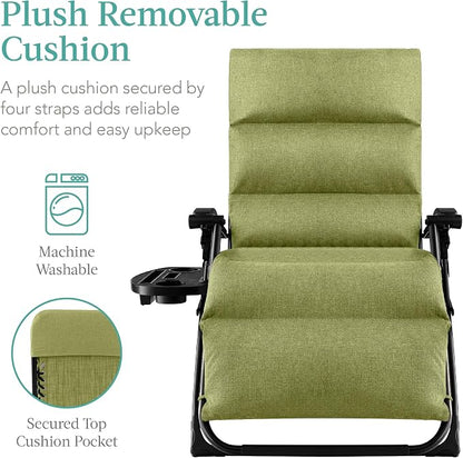 Best Choice Products Oversized Zero Gravity Chair, Folding Outdoor Patio - Image 3