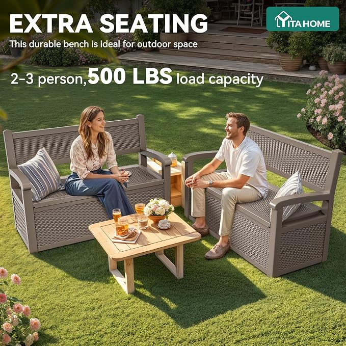 YITAHOME 70 Gallon Deck Bench - Image 4