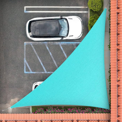 Royal Shade 6' x 7' x 9.2' Turquoise Triangle Sun Shade Sail Order to Make by RoyalShade