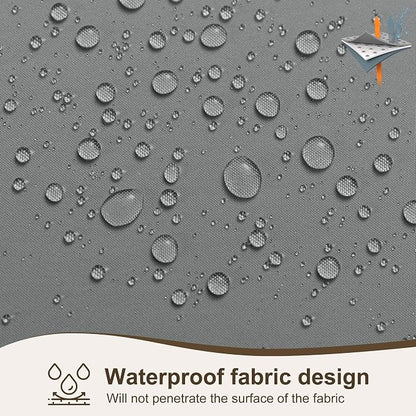Outdoor Curtains for Patio Waterproof Rod Pocket 8 Pcs 54x95 Inch Grey | - Image 6