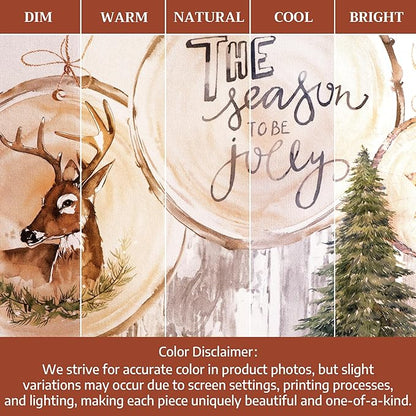 Maison d' Hermine Table Cloth Rectangle Table 100% Cotton 60 x 120 Inches Fall Tablecloth Reusable Everyday Use for Thanksgiving Christmas Decorations Dining Farmhouse Party (Mountain Life)