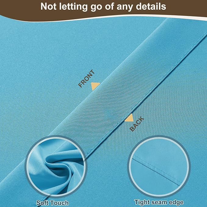 HolidayIdeas Outdoor Patio Curtains Waterproof with Rod Pocket 4 Pcs 54x84 Inch- Protect Privacy & Weatherproof Balcony Outdoor Curtains for Apartments, Gazebo, Pergola, Sliding Glass Door, Teal