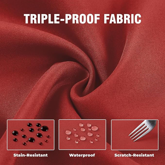 Set of 6 Outdoor Curtains for Patio Waterproof, Breathable Grommet Panels for - Image 6