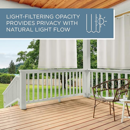 Town & Country Basics Cabana Solid Heavyweight Indoor Outdoor Curtains - Image 9