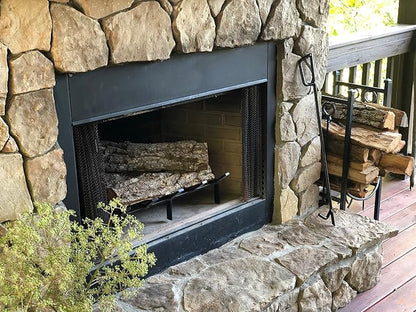 SteelFreak Heavy Duty Steel Fireplace Grate - Made in The USA (18 Inch)