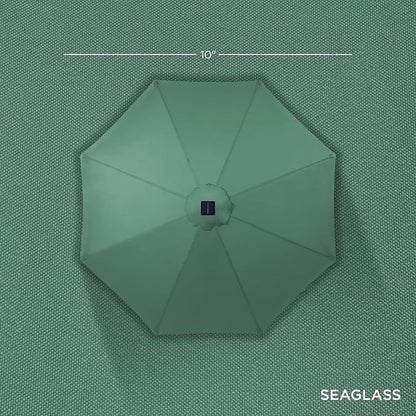 Best Choice Products 10ft Solar Polyester LED Lighted Patio Umbrella w/Tilt - Image 4